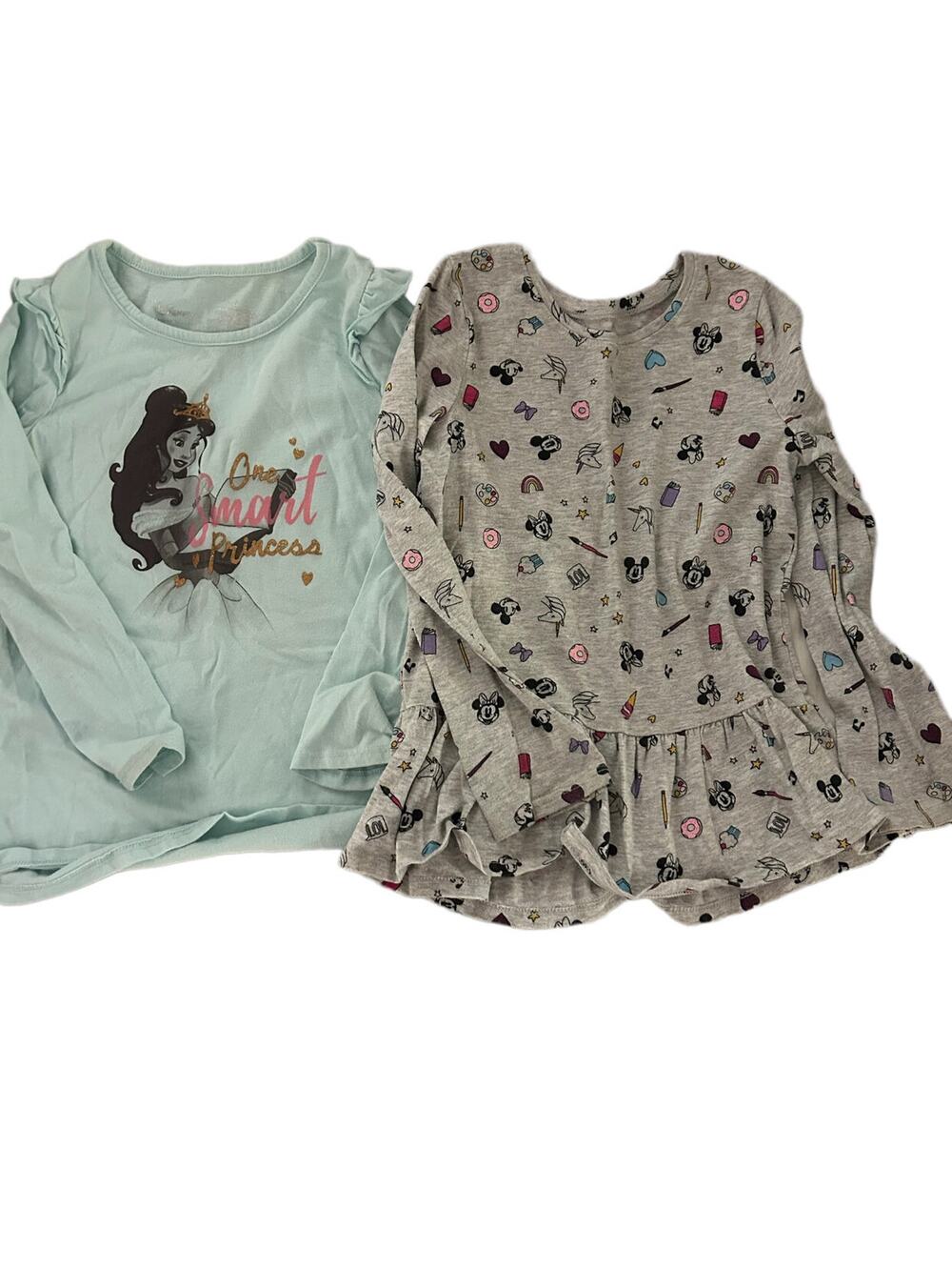 Disney Jumping Beans Peplum Princess Bell And Minnie Shirts size 6